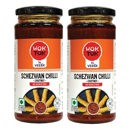 [0100026500] VEEBA SCHEZWAN CHILLI CHUTNEY 2X250GM