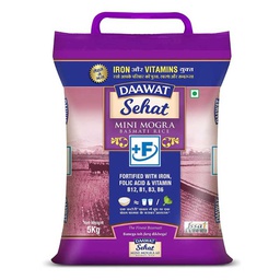 [0100024988] DAAWAT SEHAT MINI MOGRA BASMATI RICE 5KG
