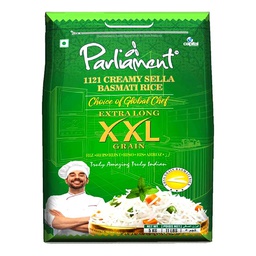 [0100026429] PARLIAMENT CREAMY SELLA BASMATI RICE 5KG/11LBS