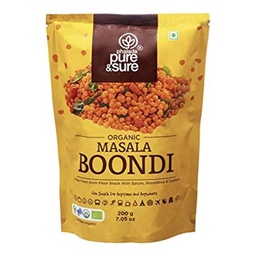 [0100002834] PURE &amp; SURE  ORGANIC MASALA BOONDI 200GM