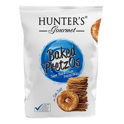 [0100009313] HUNTERS BAKED PRETZOS WT SEA SALT 180GM