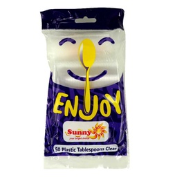 [0100024692] PLASTIC TABLESPOONS CLEAR 50S