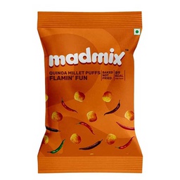 [0100026210] MADMIX QUINOA MILLET PUFFS FLAMIN FUN 25GM