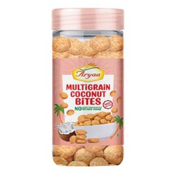 [0100026657] AARYAA MULTIGRAIN COCONUT BITES JAR 90GM