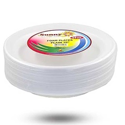 [0100024654] FOAM PLATES PLAIN 10 25S