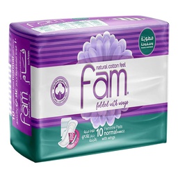 [0100023833] FAM NATURAL COTTON PADS 10PC