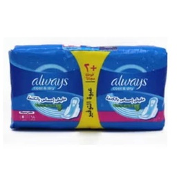 [0100025364] ALWAYS COOL DRY 18 PADS