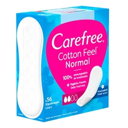 [0100026734] CAREFREE COTTON FEEL 56PCS