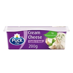 [0100022047] PUCK CHEESE TUB GARLIC 200GM