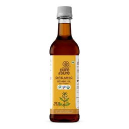 [0100002760] PURE &amp; SURE  ORGANIC BLACK SEASMI OIL 500ML
