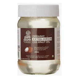 [0100002761] PURE &amp; SURE  ORGANIC E V COCONUT OIL 250 ML