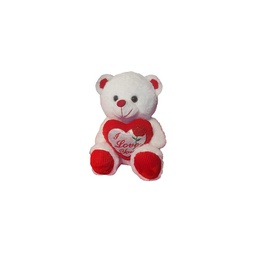 [0100024333] ANGELS  RED BEAR W/HEART30CM