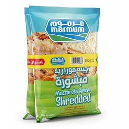 [0100003916] MARMUM SHREDDED MOZZARELLA CHEESE 200GM+200GM