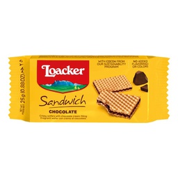 [0100013656] LOACKER SANDWICH CHOCOLATE 25GM