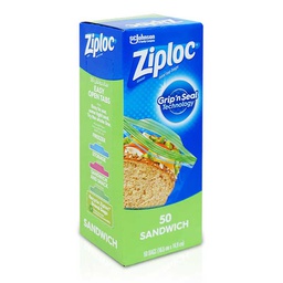 [0100010840] ZIPLOC SANDWICH BAGS 50 BAGS