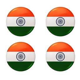 [0100016478] FLAG INDIAN BADGE PACK OF 4 #500