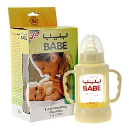 [0100014046] BABE HEAT RESISTING GLASS BOTTLE 120ML