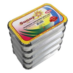 [0100027392] SUNNY RK ALUMINIUM CONTAINER W/LID 10S #8389