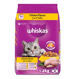 [0100027506] WHISKAS CHICKEN FLAVOUR 1.2KG