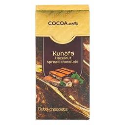 [0100027476] COCOA MELTS HAZELNUT KUNAFA CHOCOLATE 160GM