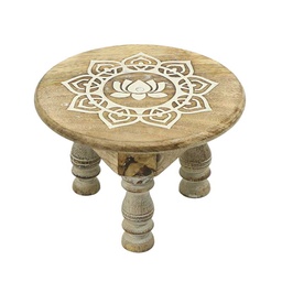 [0100027611] MADHOOR WOODEN STOOL 10X15CM