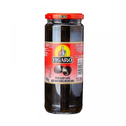 [0100008728] FIGARO OLIVES PITTED BLACK 450GM