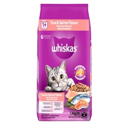 [0100028535] WHISKAS TUNA &amp; SALMON FLAVOUR 1+ ADULT 1.2KG