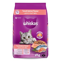 [0100028541] WHISKAS TUNA &amp; SALMON FLAVOUR 1+ ADULT 3KG
