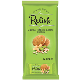 [0100028722] RELISH CASHEW &amp; PISTA OATS COOKIES 42GM