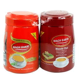[0100028790] WAGH BAKRI MASALA TEA 250GM + PREMIUM TEA 225GM