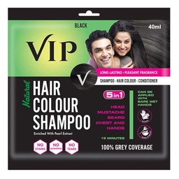 [0100028806] VIP HAIR COLOUR SHAMPOO BLACK 20ML