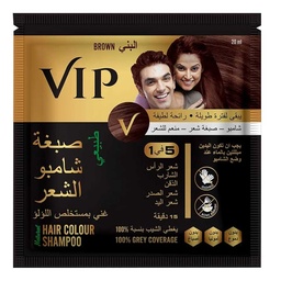 [0100028807] VIP HAIR COLOUR SHAMPOO BROWN 20ML