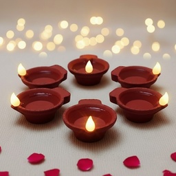 [0100028963] ZAYO LED DIYA PACK OF 6 BATTERY RED
