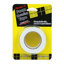 [0100029418] FLAMINGO FOAM MOUNTING TAPE 1INX1M