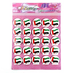 [0100029546] UAE FLAG BADGE CARD BIG IPC