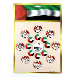 [0100029549] UAE FLAG BADGE ASSORTED PCS