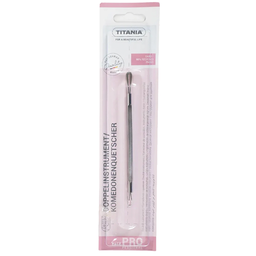 [0100029964] TITANIA DOUBLE SIDED BLACKHEAD REMOVER STAINLESS STEEL