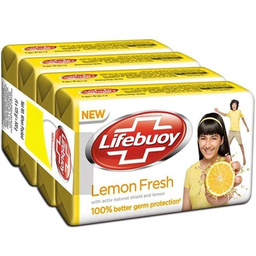 [0100029993] LIFEBUOY LEMON FRESH SOAP 4X100GM