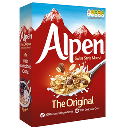 [0100030172] ALPEN MUESLI BREAKFAST CEREALS 375GM
