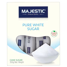 [0100030341] MAJESTIC PURE WHITE SUGAR SACHETS 350GM
