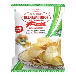 [0100020039] BUDHANI BROS POTATO WAFERS CREAM&amp;ONION150GM