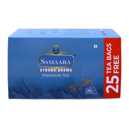 [0100001220] SAMAARA PREMIUM TEA BAGS BOX 200GM 100+25 BAGS