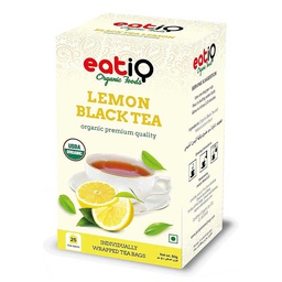 [0100002838] EATIQ ORGANIC  BLACK TEA LEMON  50GM