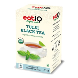 [0100002841] EATIQ ORGANIC  BLACK TEA TULSI  50GM