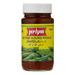 [0100003234] PRIYA BITTERGOURD KARELA PICKLE IN OIL 300GM