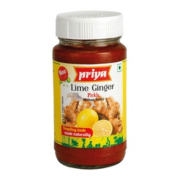 [0100003236] PRIYA LIME GINGER PICKLE IN LIME JUICE 300GM