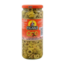 [0100008454] FIGARO OLIVES SLICED GREEN  450GM