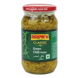 [0100026482] NILONS GREEN CHILI PICKLE 400GM