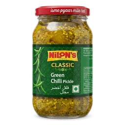 [0100026482] NILONS GREEN CHILI PICKLE 400GM