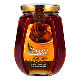[0100003166] CLASSIC PURE HONEY GLASS JAR 500GM